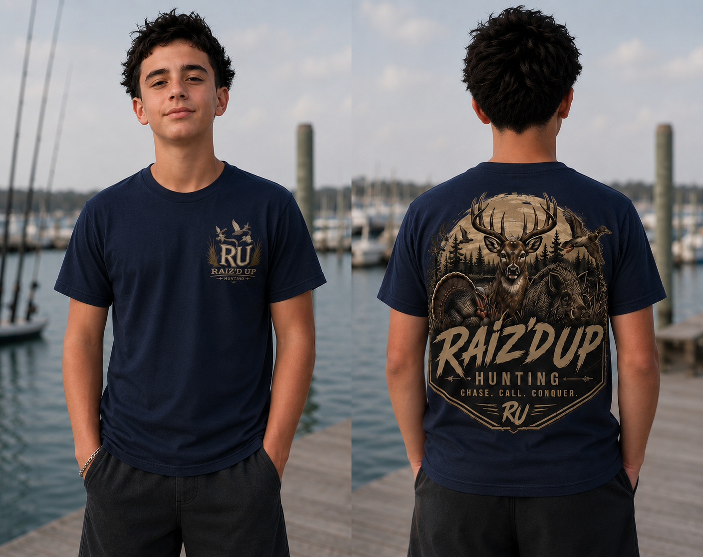 Raiz'd Up Hunting - Chase. Call. Conquer. Tee
