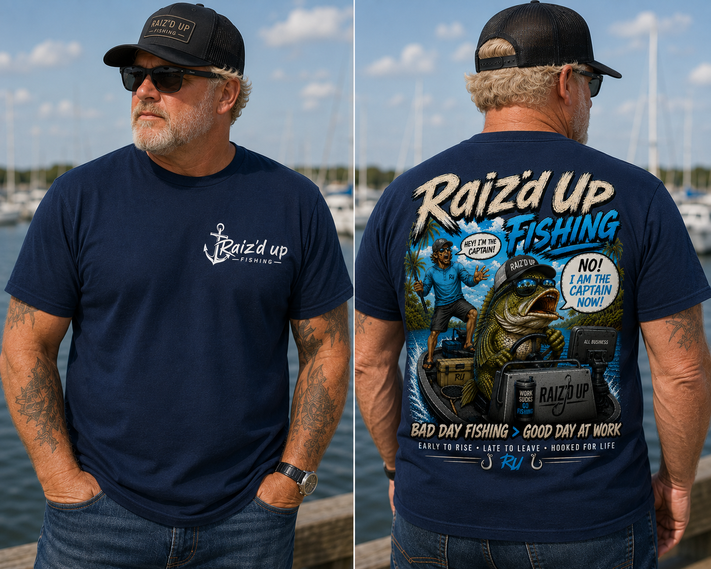 RUF - Bad Day Fishing > Good Day at Work Tee