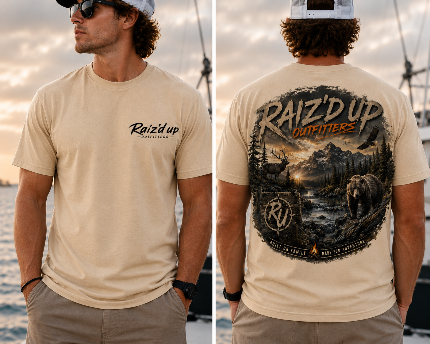 RUO – Bear, Deer, Eagle, and Adventure Tee - Men's
