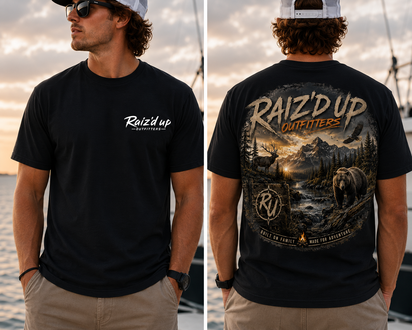 RUO – Bear, Deer, Eagle, and Adventure Tee - Men's
