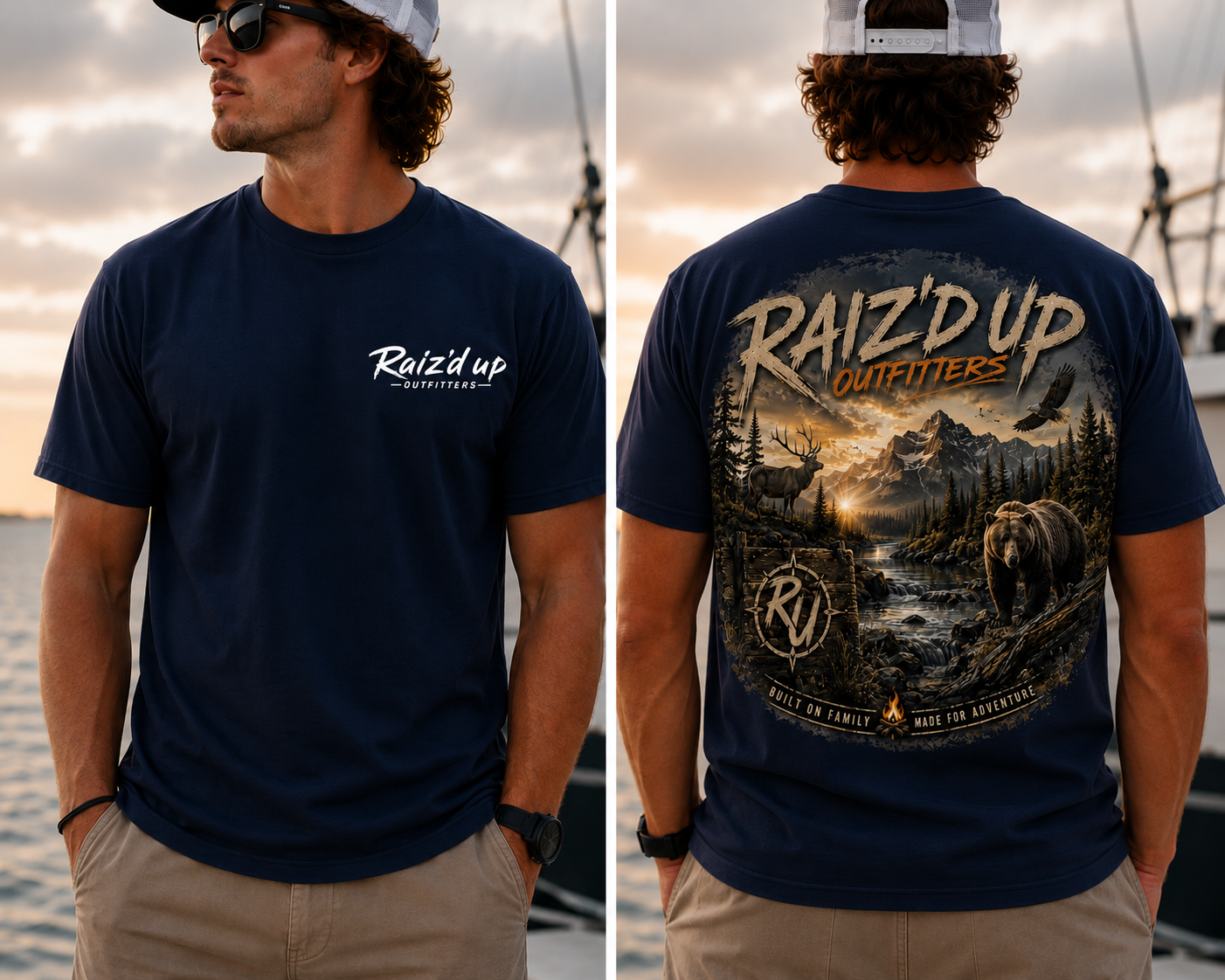 RUO – Bear, Deer, Eagle, and Adventure Tee - Men's
