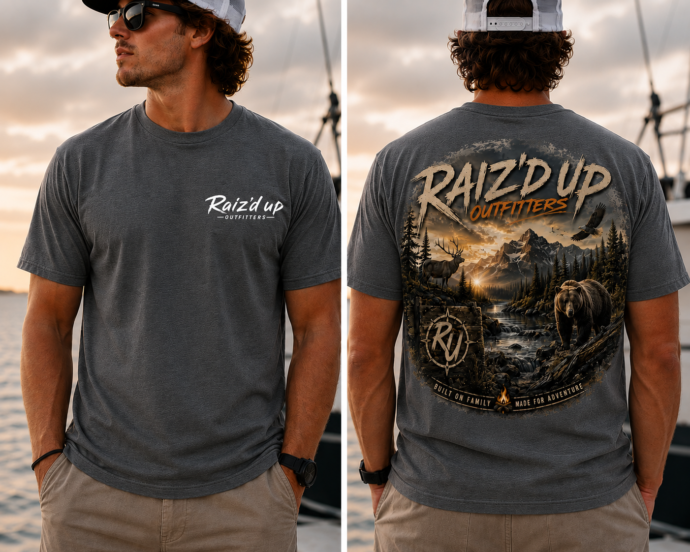 RUO – Bear, Deer, Eagle, and Adventure Tee - Men's