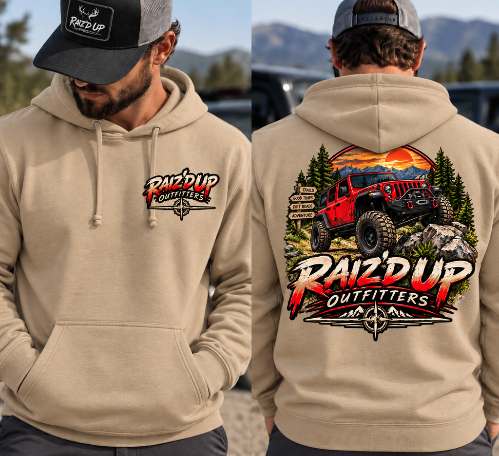 Raiz’d Up Off-Road Adventure – T-Shirt & Hoodie - Men’s