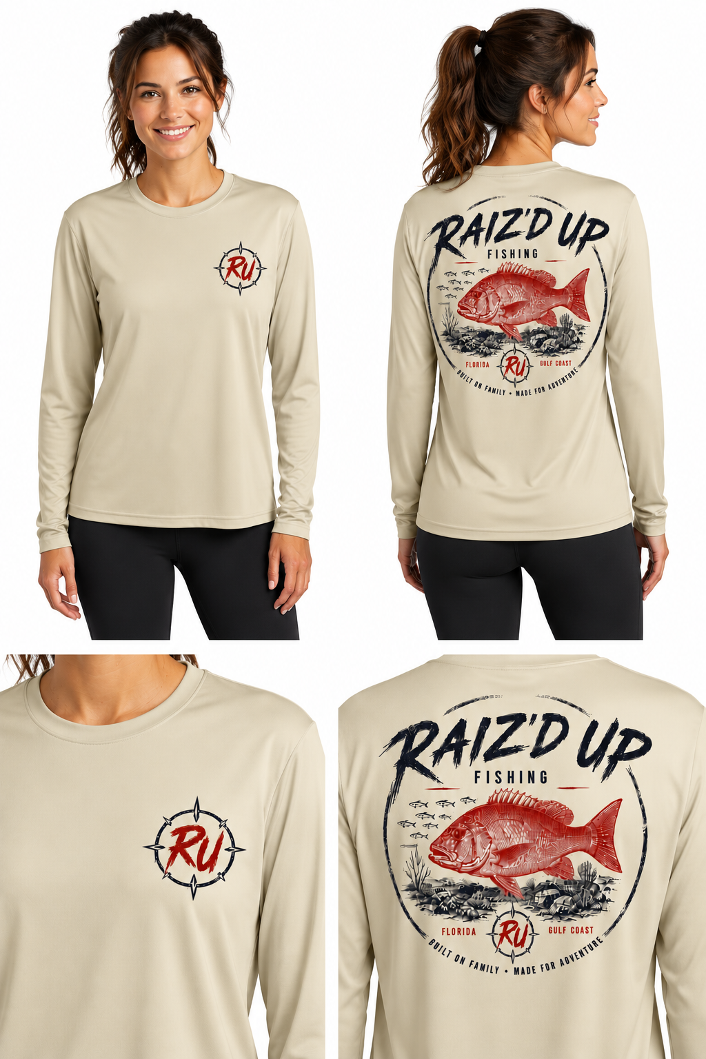 RUF - Raiz’d Up Fishing Gulf Red Performance Long Sleeve - Women's