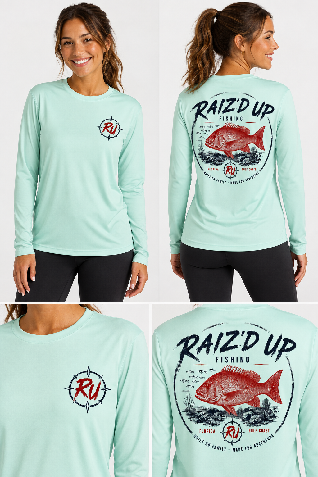 RUF - Raiz’d Up Fishing Gulf Red Performance Long Sleeve - Women's