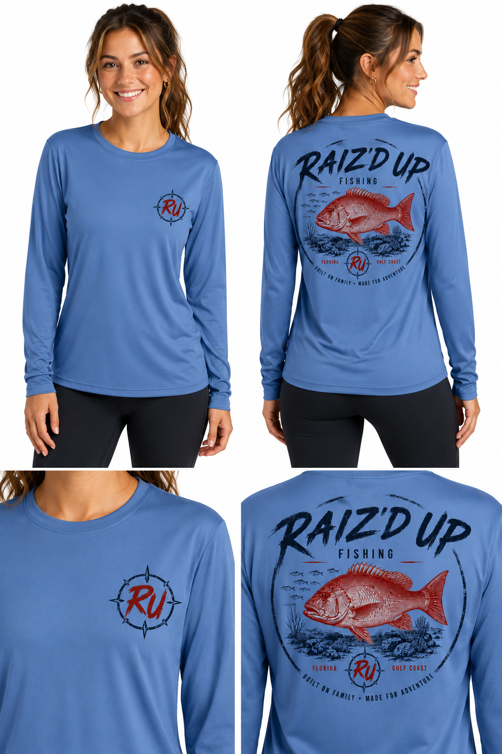 RUF - Raiz’d Up Fishing Gulf Red Performance Long Sleeve - Women's