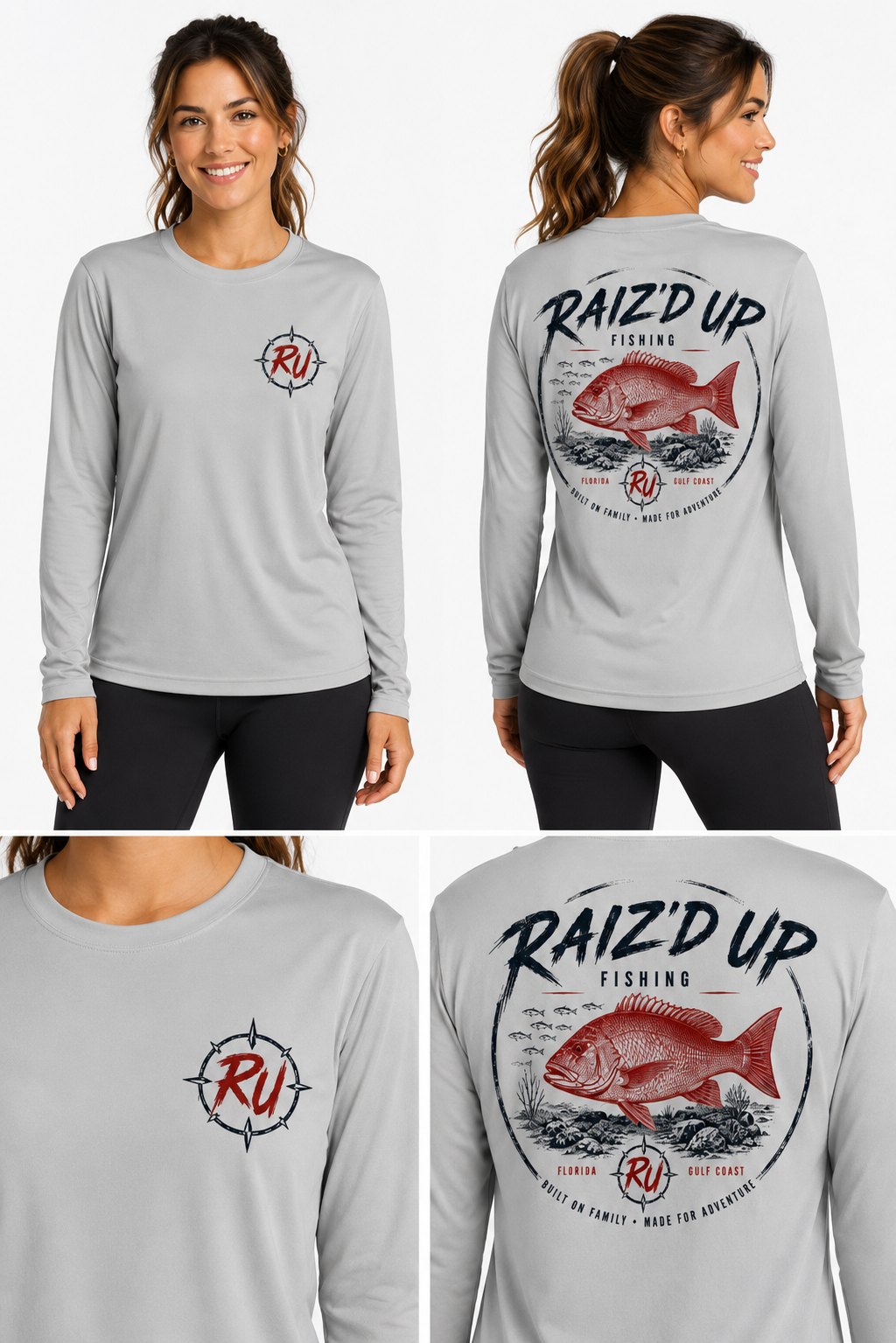 RUF - Raiz’d Up Fishing Gulf Red Performance Long Sleeve - Women's