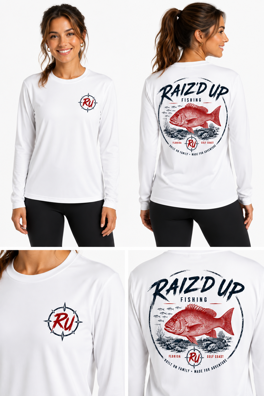 RUF - Raiz’d Up Fishing Gulf Red Performance Long Sleeve - Women's