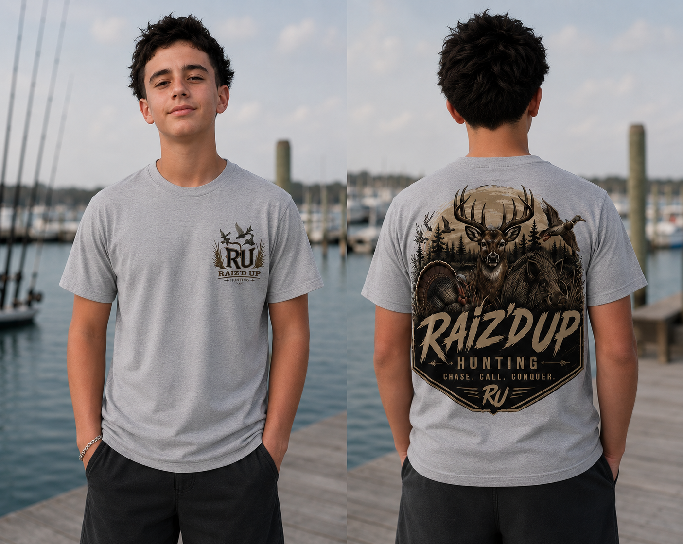 Raiz'd Up Hunting - Chase. Call. Conquer. Tee