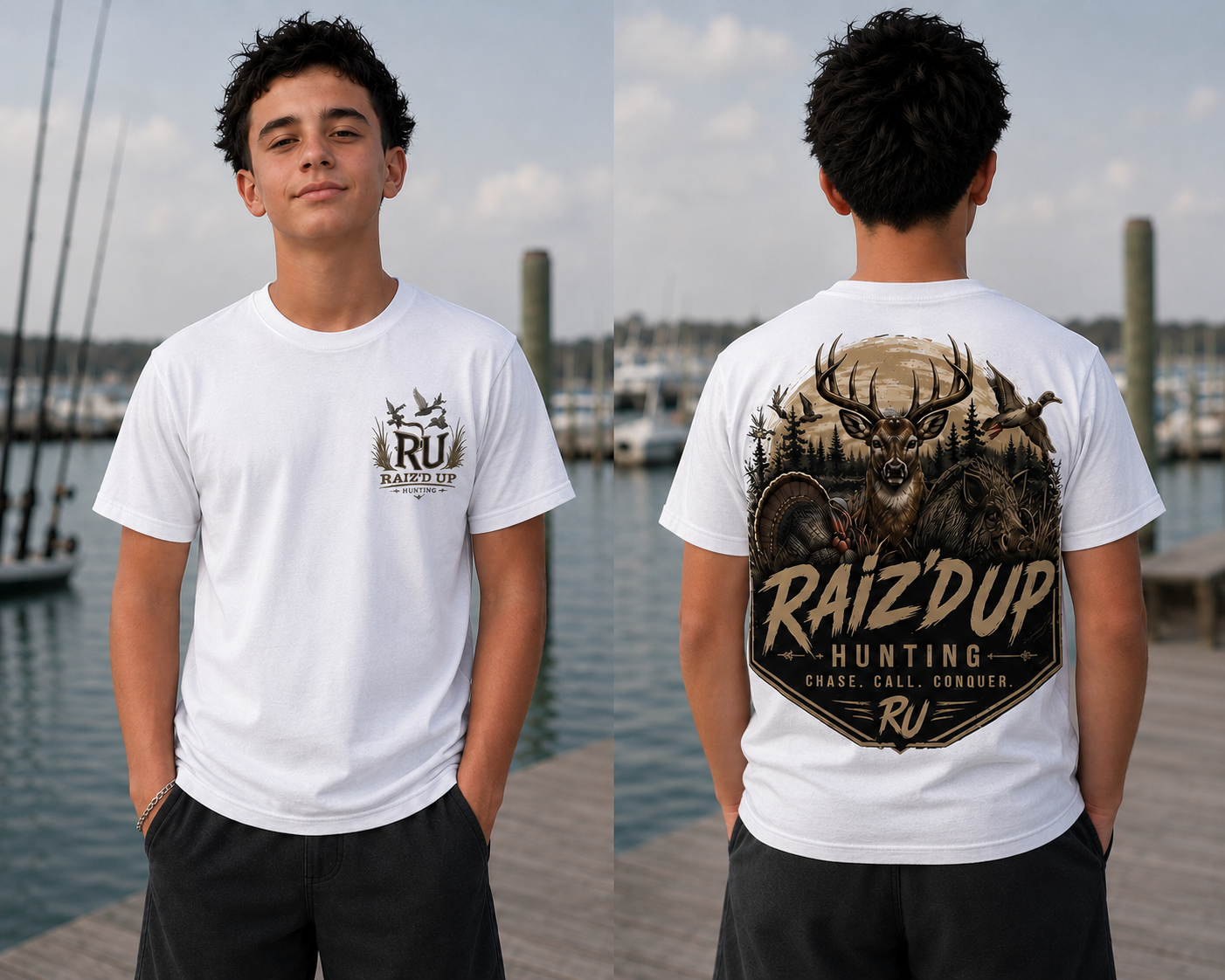 Raiz'd Up Hunting - Chase. Call. Conquer. Tee