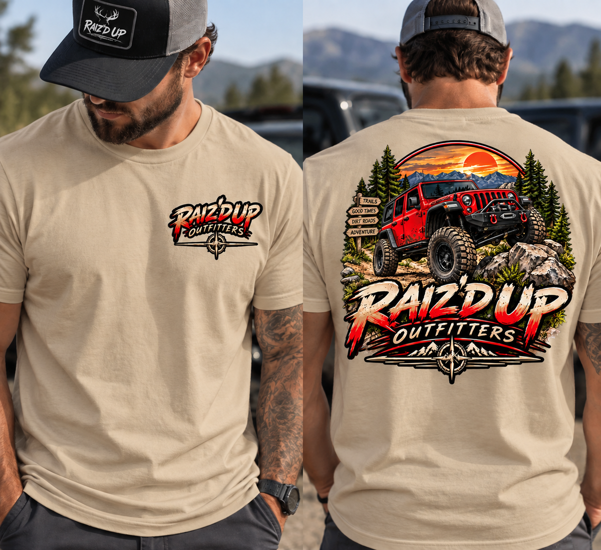 Raiz’d Up Off-Road Adventure – T-Shirt & Hoodie - Men’s